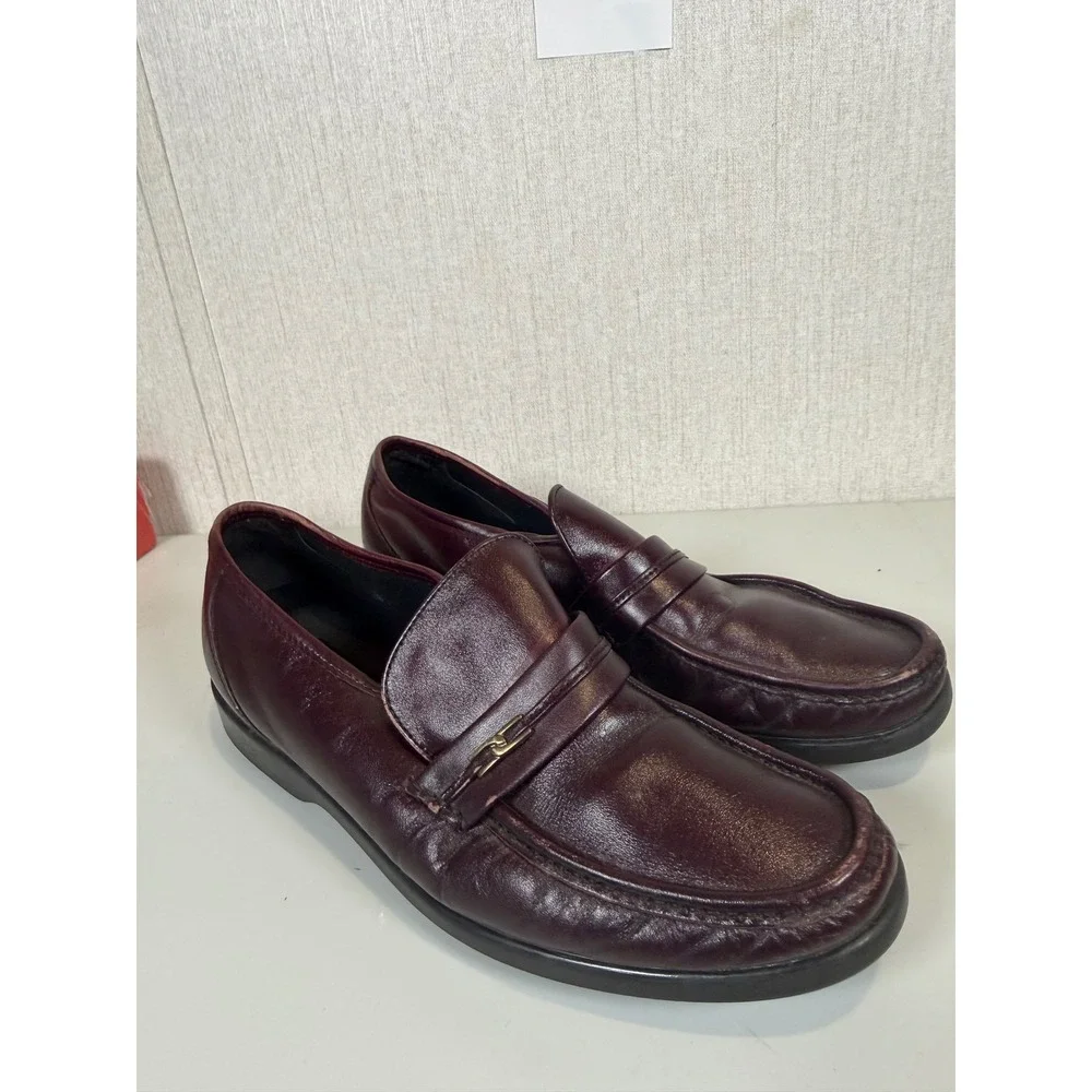 Hush puppies men loafers‎ size 11 leather brown